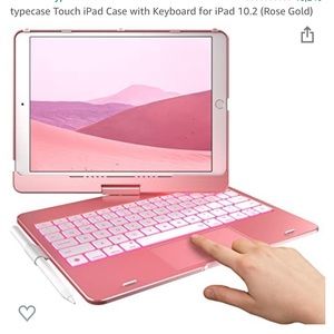 Rose Gold Typecase Flexbook 7-in1 Keyboard Case for iPad 7, 8, Pro, & Air